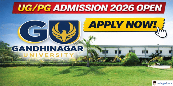 Gandhinagar University Begins UG/PG Admission 2026 @gandhinagaruni.ac.in; Check Details Here